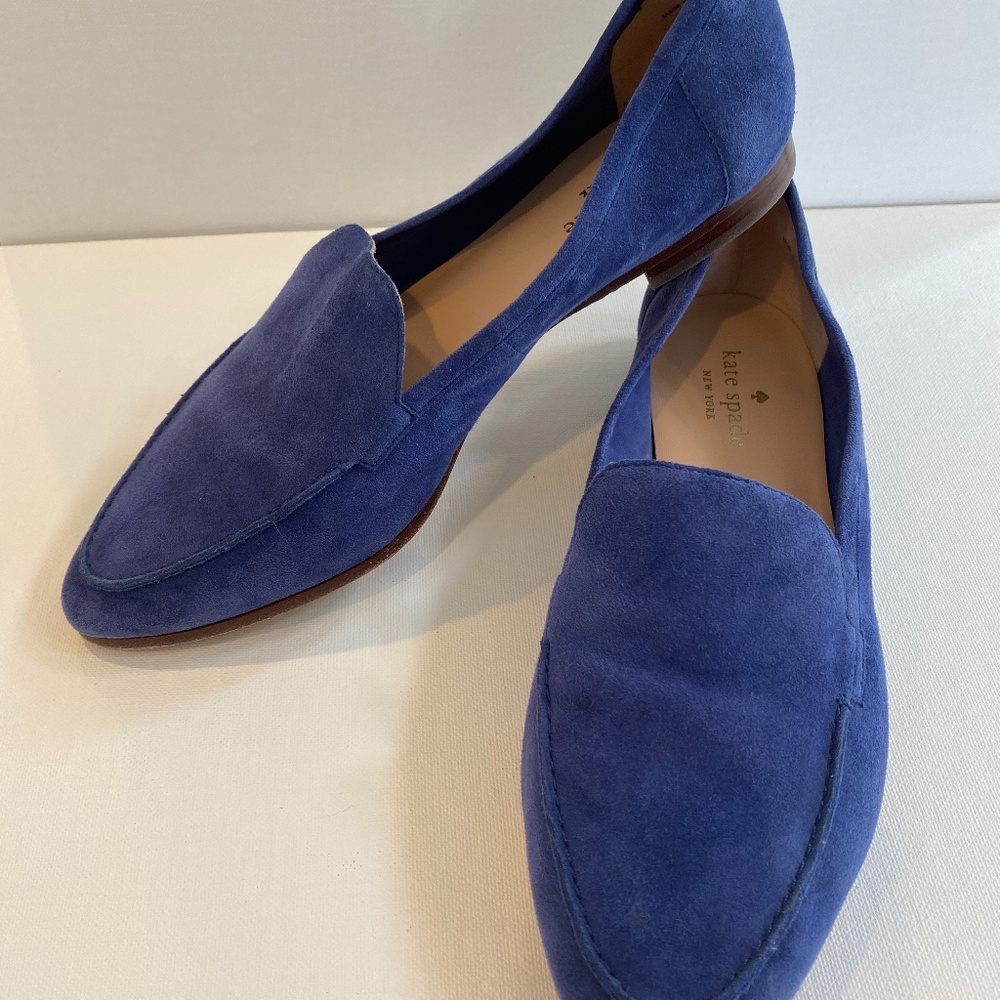 Kate Spade Blue Suede Loafers
